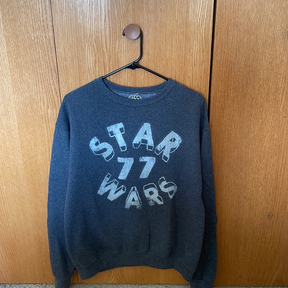 Vintage Style Star Wars Crew Neck - Size M - Gray